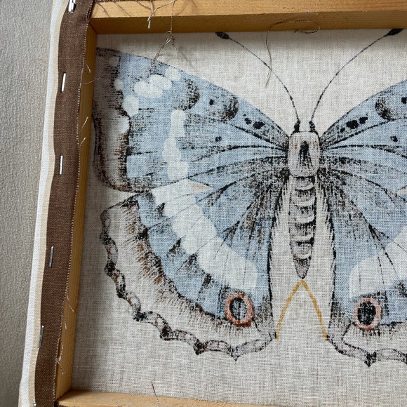 Boho Apatura Iris Butterfly Wall Hanging Canvas - Picture 6 of 6